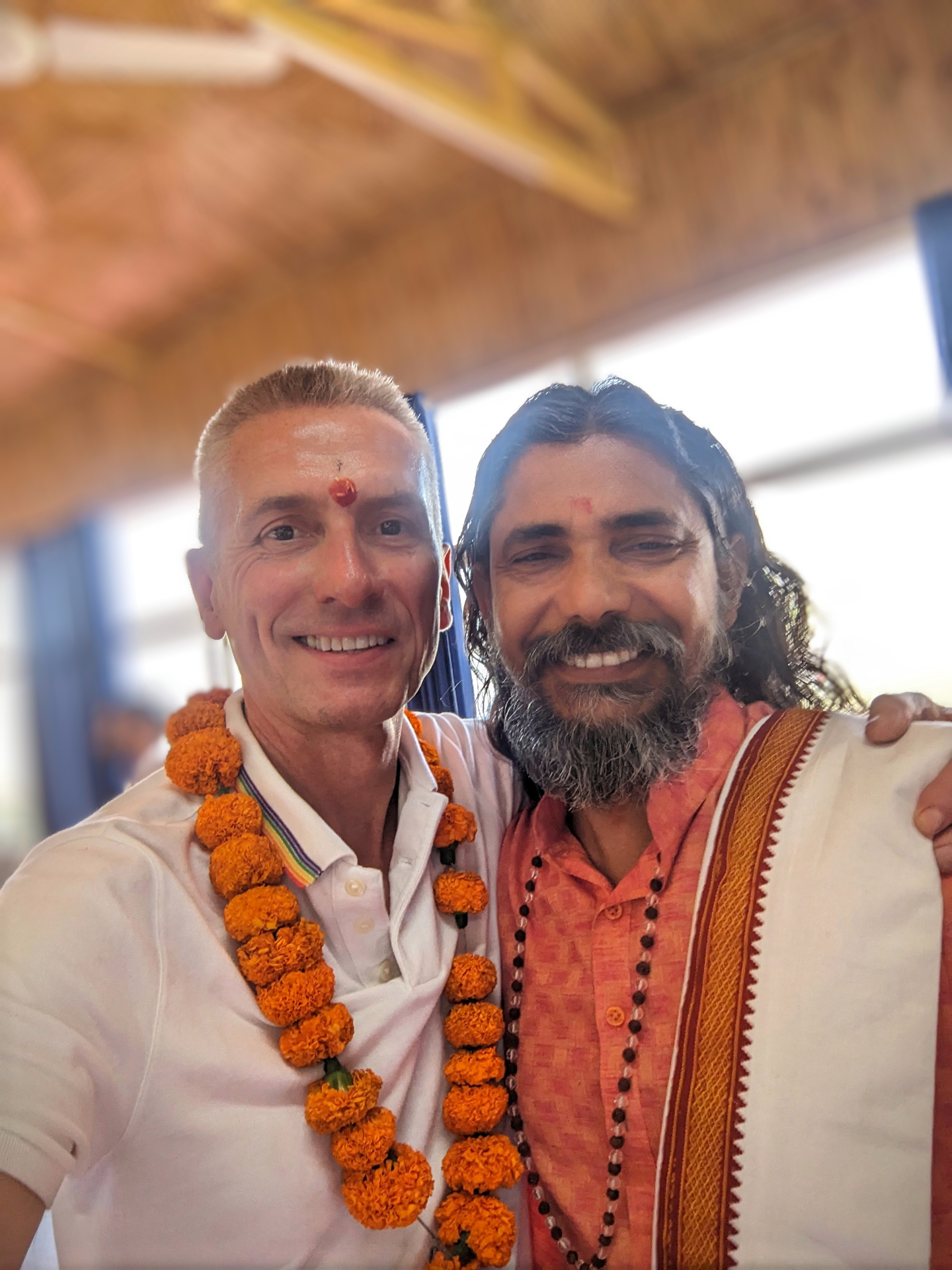 The Old Yogi with his guru