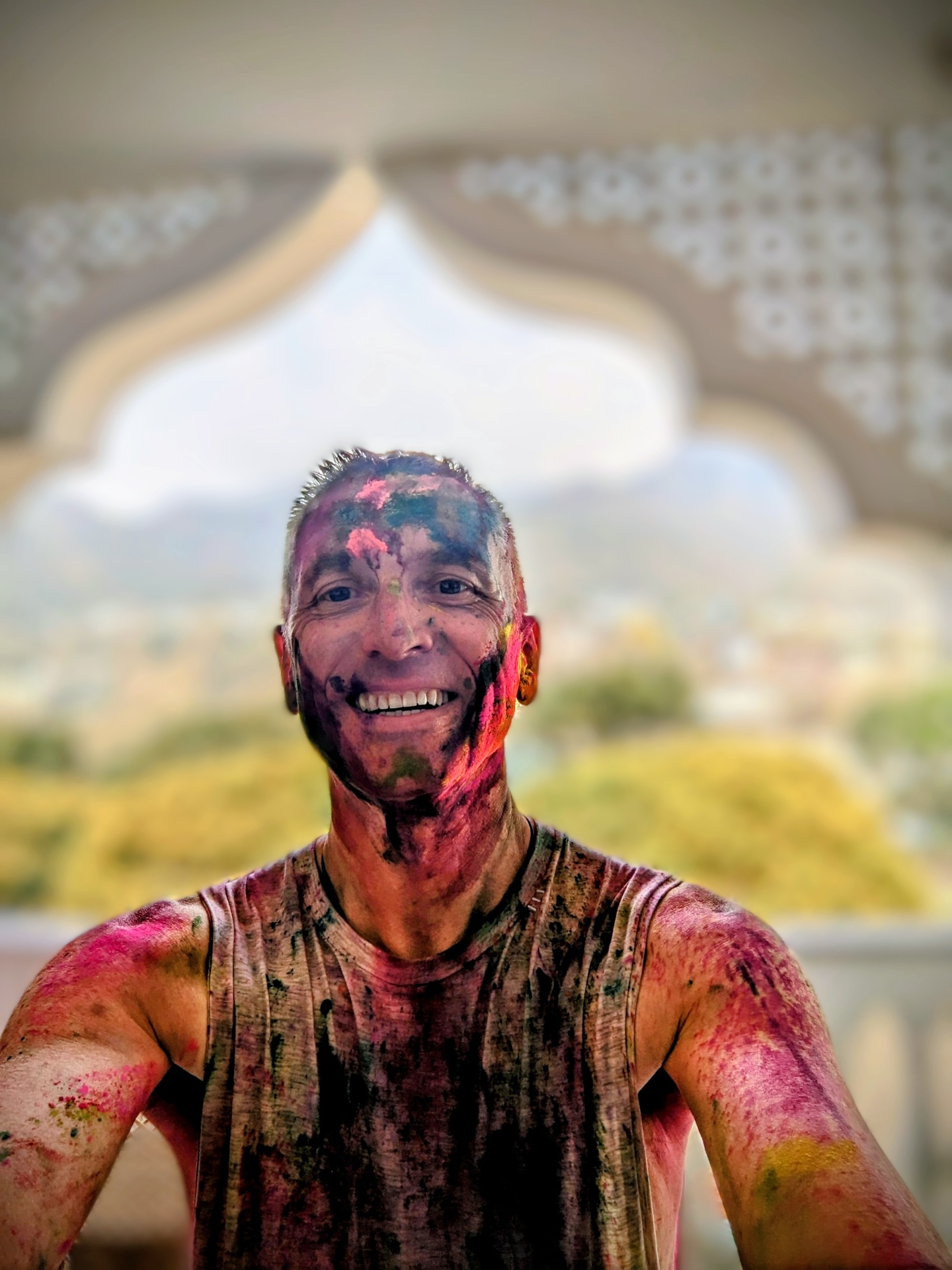 The Old Yogi during Holi in Rishikesh